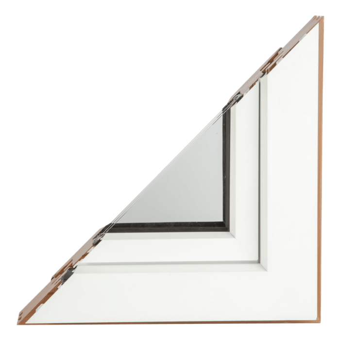 Drvo aluminijum prozori - profil premijum - bela boja